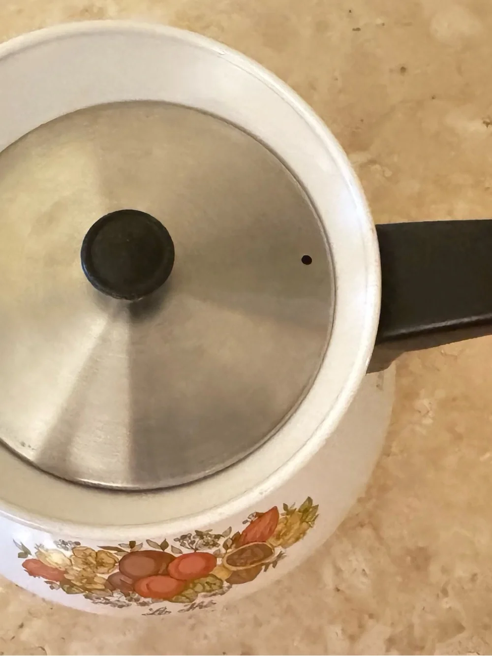 1970s Spice of Life Corning Ware Tea Pot. Le Thé With Lid 6-Cups.
